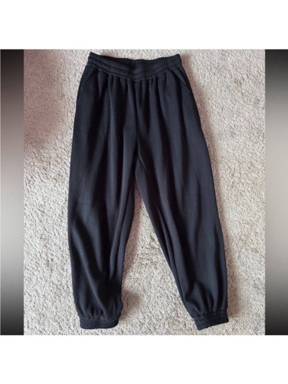 Women’s Solid Black Sweatpants